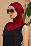 بورجوندي مغطاة بالكامل بونيه - 3