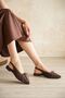 Women's Tosac Lace-Up Ballerinas - Brown-Suede - 2