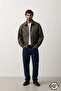 Zra Model New Season Boxy Fit Four Seasons Viral Men's Leather Jacket Coat - 4
