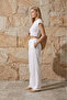 White Muslin Palazzo Pants 100% Organic Cotton - 5