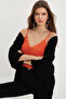 Women's Orange Lace Tank Top Blouse App5008