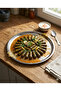 24 Cm Wrapped Stuffed Coaster Perforated Steel Pizza Lahmacun Tray Stainless Steel - 7