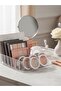 19cm Eyeshadow, Lipstick, Eye Palette, Makeup Supplies Organizer with Compartments - 3