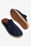 Genuine Leather Summer Men's Suede Closed Front Jute Sole Navy Blue Espadrille Slippers -Mssr3416-Lcv - 5