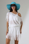 Tasseled Linen Beach Dress Pareo - 4