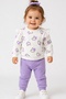 Baby Girl Hearts Long Sleeve Top and Bottom Baby Set 100% Cotton