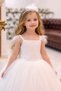 Girl's White Fluffy Dress, Birthday Dress, Lace Detailed Feathered Wedding Dress, Princess Model - 5