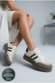 122230019 Christina Sneakers Women's Unisex Leather Comfortable High Sole Sports Shoes