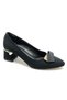 Feles buckle detailed classic heeled women's shoes black