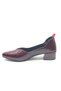 Pabril Genuine Leather Women's Heeled Shoes Women's Sitiletto Claret Red - 5