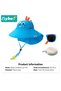 Kids Sun Hat with Sun Glasses, UPF 50+ Toddler Cartoon Sun Hat with Floppy Wide Brim, Baby Bucket Ha - 8