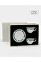 Therapy Written 4 Piece Porcelain Tea and Coffee Cup Set for 2 People - Green - 3