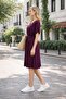 Belted V-Neck Dress (B23-00239) - 2