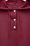 Snap-Fastened Arma Detailed Double Combed Cotton Set - Burgundy - 6