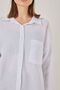 Bdart Pocket Detailed Oversized Button Linen Blend Shirt - 5