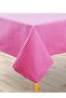 Piti Checkered Cotton Tablecloth Picnic Cloth Nostalgic Cloth PINK - 3