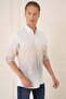Men's g 1572 Slim Fit Beige Classic Shirt - 4