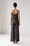 Bitter Brown 100% Linen Slim Strap and Button Detailed Vest Comfortable Cut Pants Suit - 5