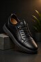 Juno Genuine Leather Lace-Up Men's Daily Classic Casual Shoes - 2