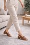 Genuine Leather Orthopedic Poly Sole Single Strap Patterned Women's Sandals - 8