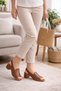Genuine Leather Orthopedic Poly Sole Single Strap Patterned Women's Sandals - 6