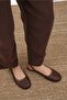 Tessa Brown Braided Women's Ballerinas - 7