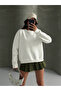 Plain Basic Sweatshirt - White - 2