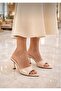 Minimal Design Heeled Women's Slippers Bnt211 - 2