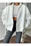 Zipper Pocket Sweatshirt - White - 3