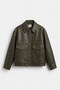 New season oversize old money style high quality men's leather jacket coat - 4