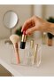 2 Compartment Plexiglass Makeup Supplies, Cotton, Pen Holder, Organizer-Organizer - 3