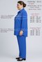 Plus Size Women's Spring Summer Feyza Crepe Fabric Pants Shirt Double Stone Mother Set - 4