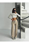 Corded Lace-Up Sweatpants - Beige