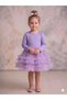 Lilac Jersey Skirt with Ruffles at the Hem Girls' Baby Girl Dress
