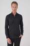 Men's Slim Fit Buttoned Collar Stretch Cotton Classic Black Shirt Gk 727