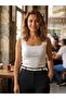 Square Neck Basic Knitwear Tank Top Blouse