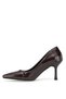 Elit Mst1184R Women's Classic Heeled Shoes Brown - 4
