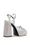 26by223.1640 Women's Classic Platform Shoes Silver - 5