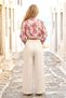 Cream Colored Linen Trousers - 4