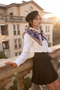Noxira Women's Shoulder Shawl with Antique Motifs – Scarf Collar (Collar) - 3