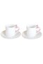 2-Person Pearlescent Bowknot Detailed Coffee Cup Set – Elegant and Modern Design - 2