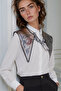 Aura Elegant Modern Design Women's Shoulder Shawl – Scarf Collar (Collar) - 3