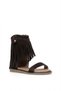 26by169.26668 Women's Tasseled Flat Sandals Brown - 2