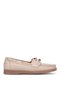 Elit My-613 Women's Genuine Leather Casual Shoes Beige - 2