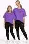 Mother Daughter Combination Oversize T-Shirt Twin T-Shirt with Comet Printed Design (Single Price)