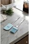 Transparent Handle Heat Resistant Silicone Spatula and Brush Set - 3