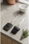 Transparent Handle Heat Resistant Silicone Spatula and Brush Set