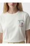 Vizyon New Season Mickey Mouse Printed 100% Cotton Women's T-Shirt - 3