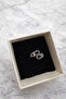 Modern Design Women's Ring with Zircon Stone |   Stylish and Elegant Silver Tone Ring - 3