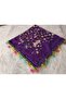 غطاء رأس يمني مطرز يدويًا/تطريز بالإبرة/عمل يدوي من قماش التول/غطاء رأس - 2